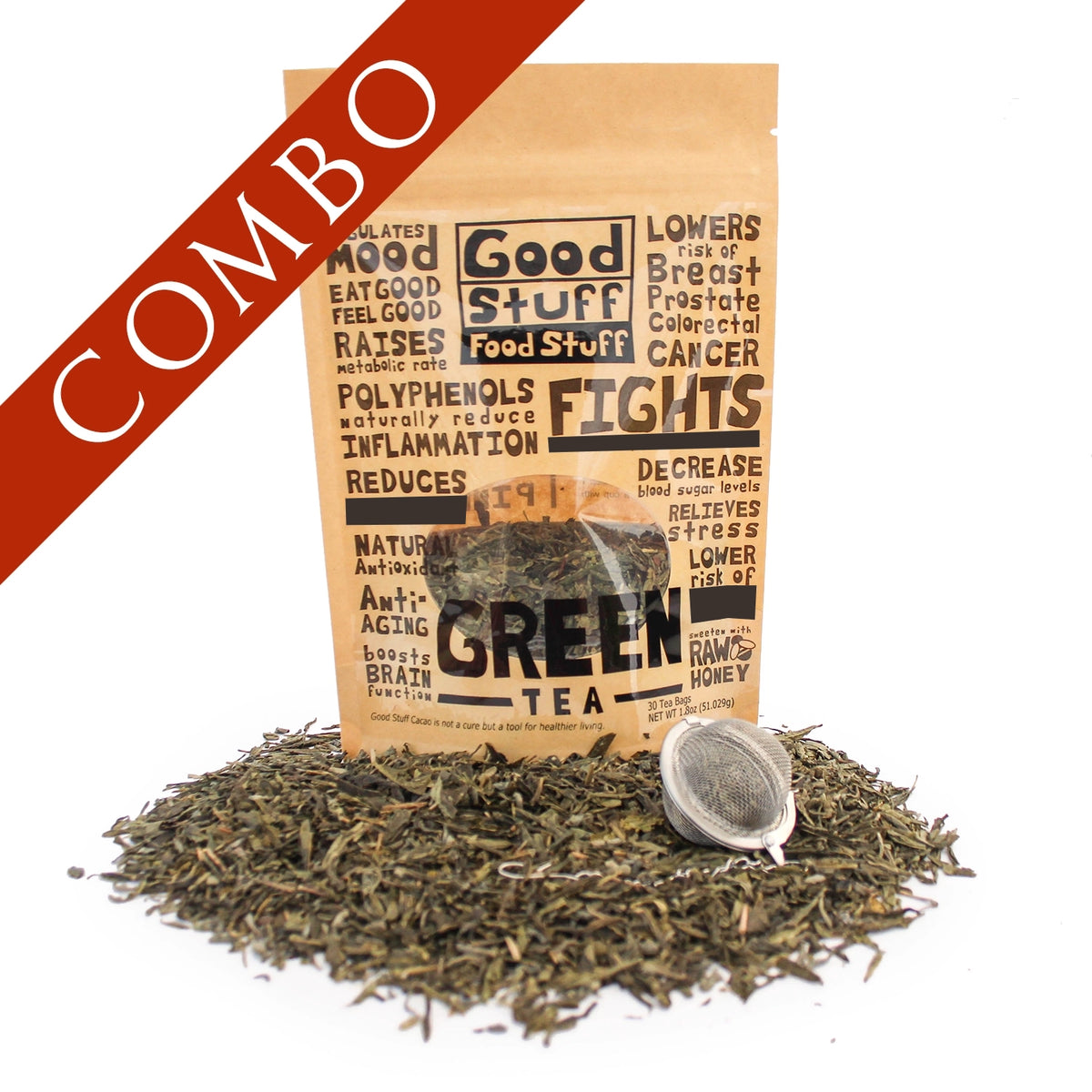 Green Tea/Strainer Combo